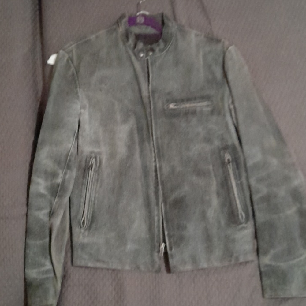 Club Monaco distressed suede jacket ultra rare